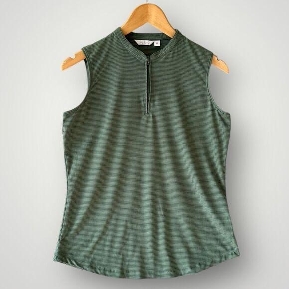 🎉5 for $40🎉 Lady Hagen Sleeveless Top Size M Green Golf Tennis - Picture 1 of 6
